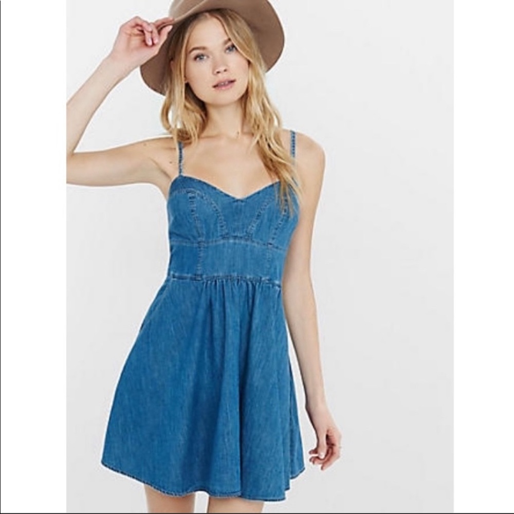 Express Denim Cami Dress Size XL *Brand New*